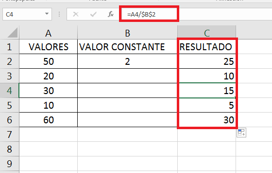 Dividir En Excel (2)