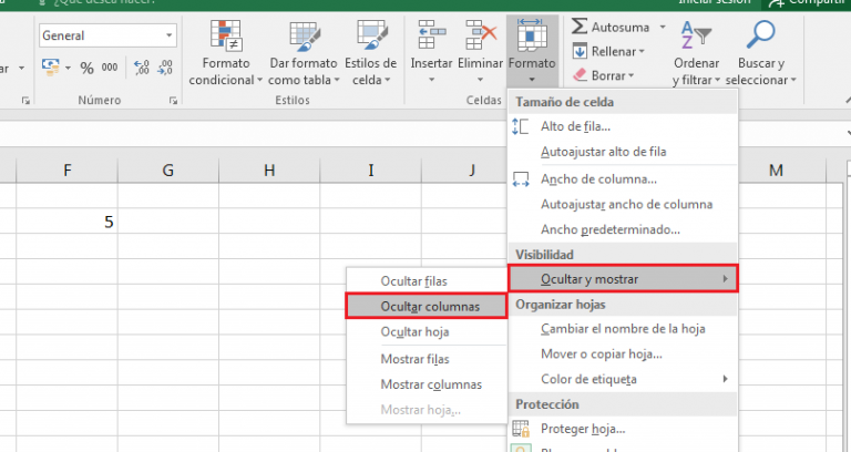 Ocultar Filas O Columnas En Excel Diferentes Formas